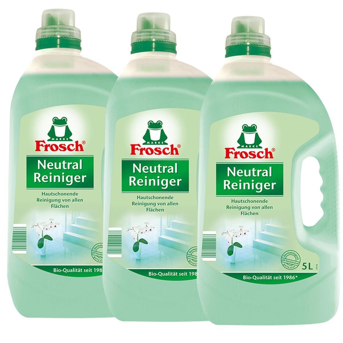 3x Frosch Neutral Reiniger 5 Liter Allzweckreiniger