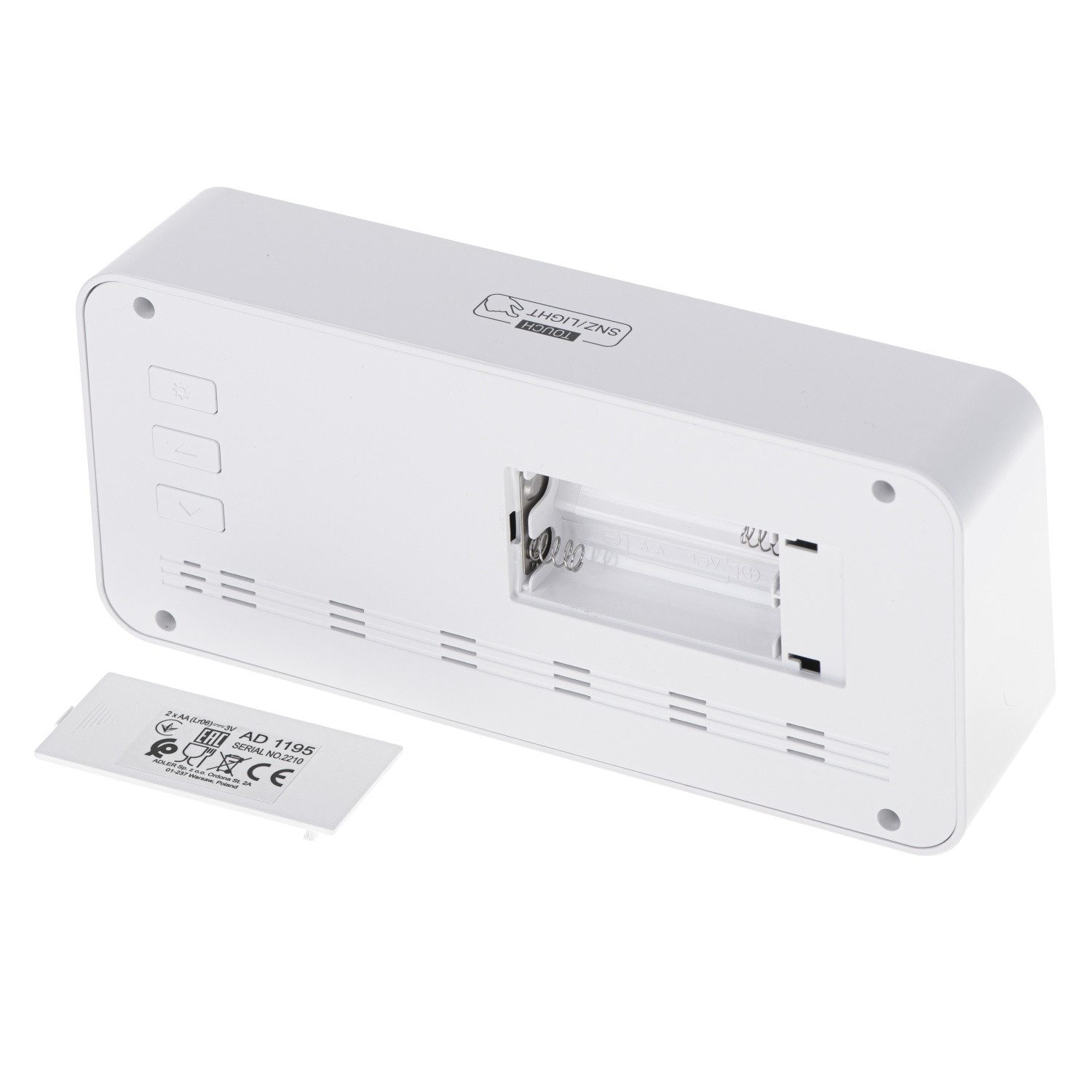 Adler Tischuhr AD 1195 mit Weckfunktion, LED-Display, Temperatur- und Hygrometerfunktion