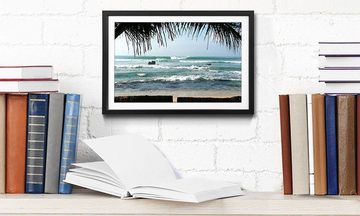 WandbilderXXL Bild mit Rahmen Pacific Waves, Meer, Wandbild, in 4 Größen erhältlich