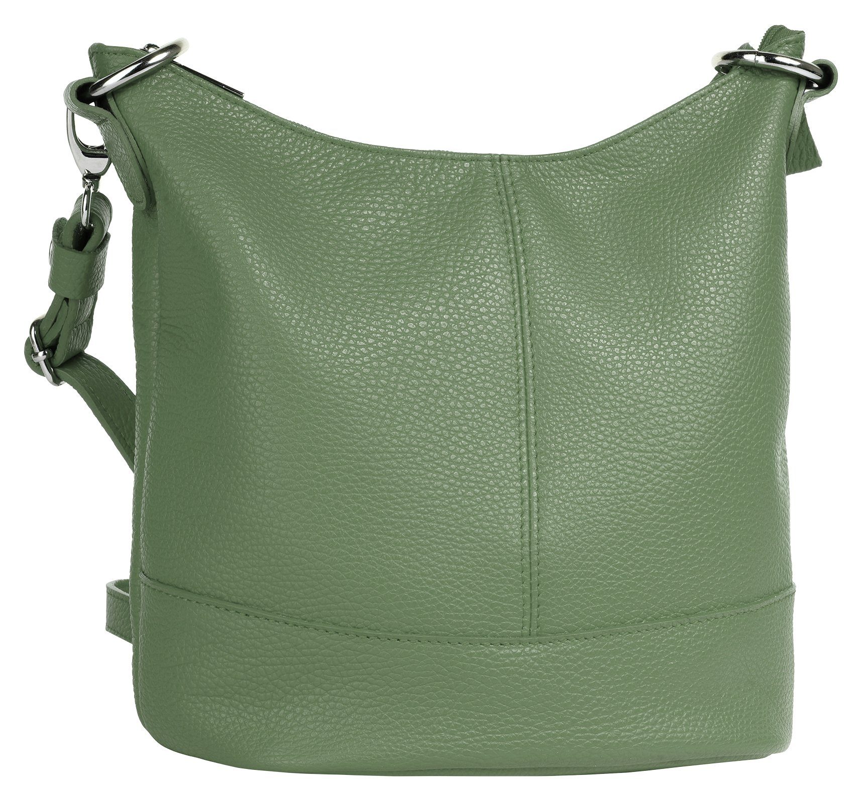 Cluty Umhängetasche, echt Leder, Made in Italy