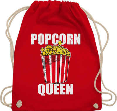 Shirtracer Turnbeutel Popcorn Queen - Knallmais Puffmais Popcorn Liebhaber, Karneval Outfit