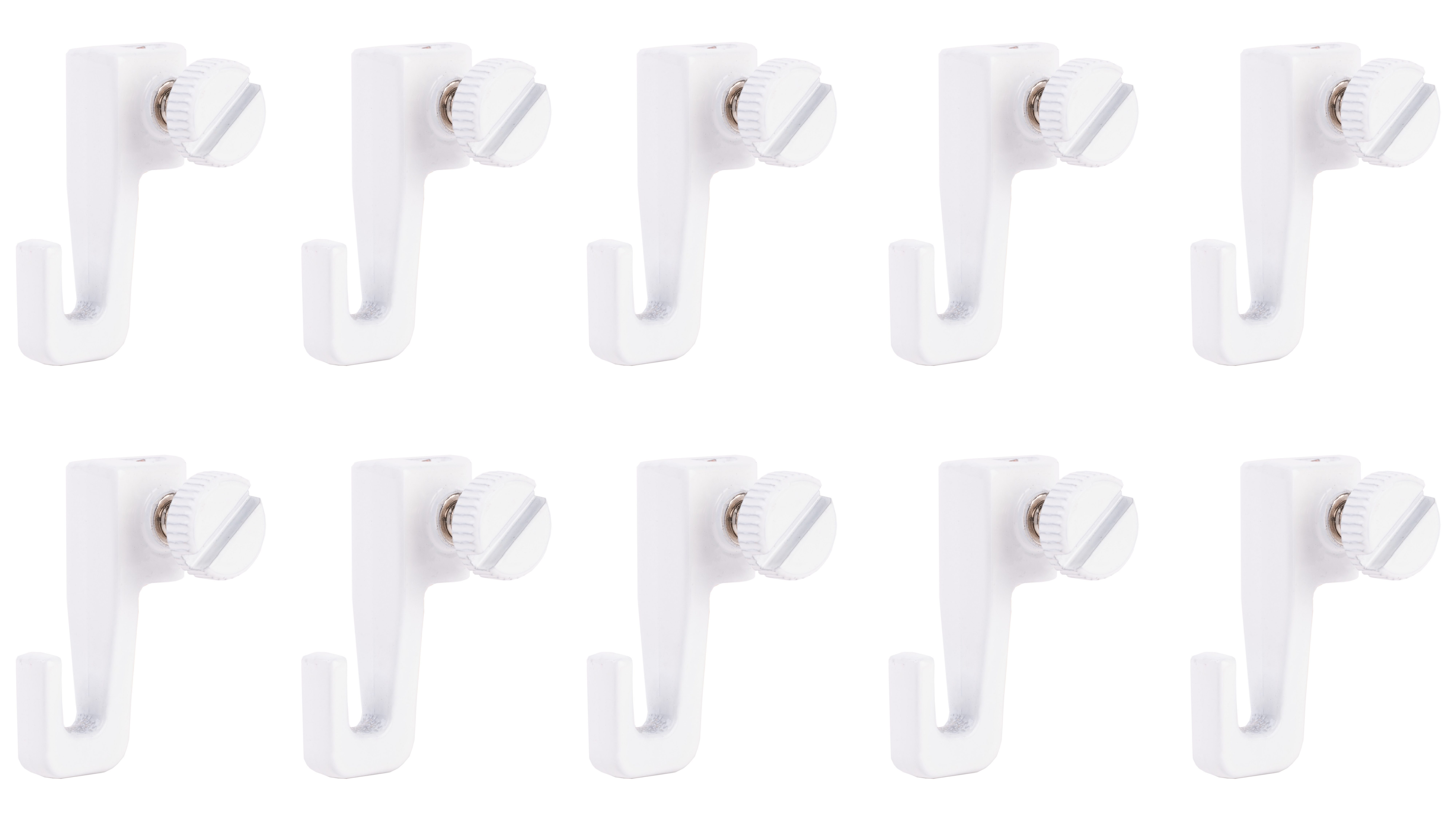 SOFT-RAIL Seilhaken Verstellbarer Bilderhaken Mini, für Galerieschienen & Bilderschienen, (Set, 10-St), Zubehör