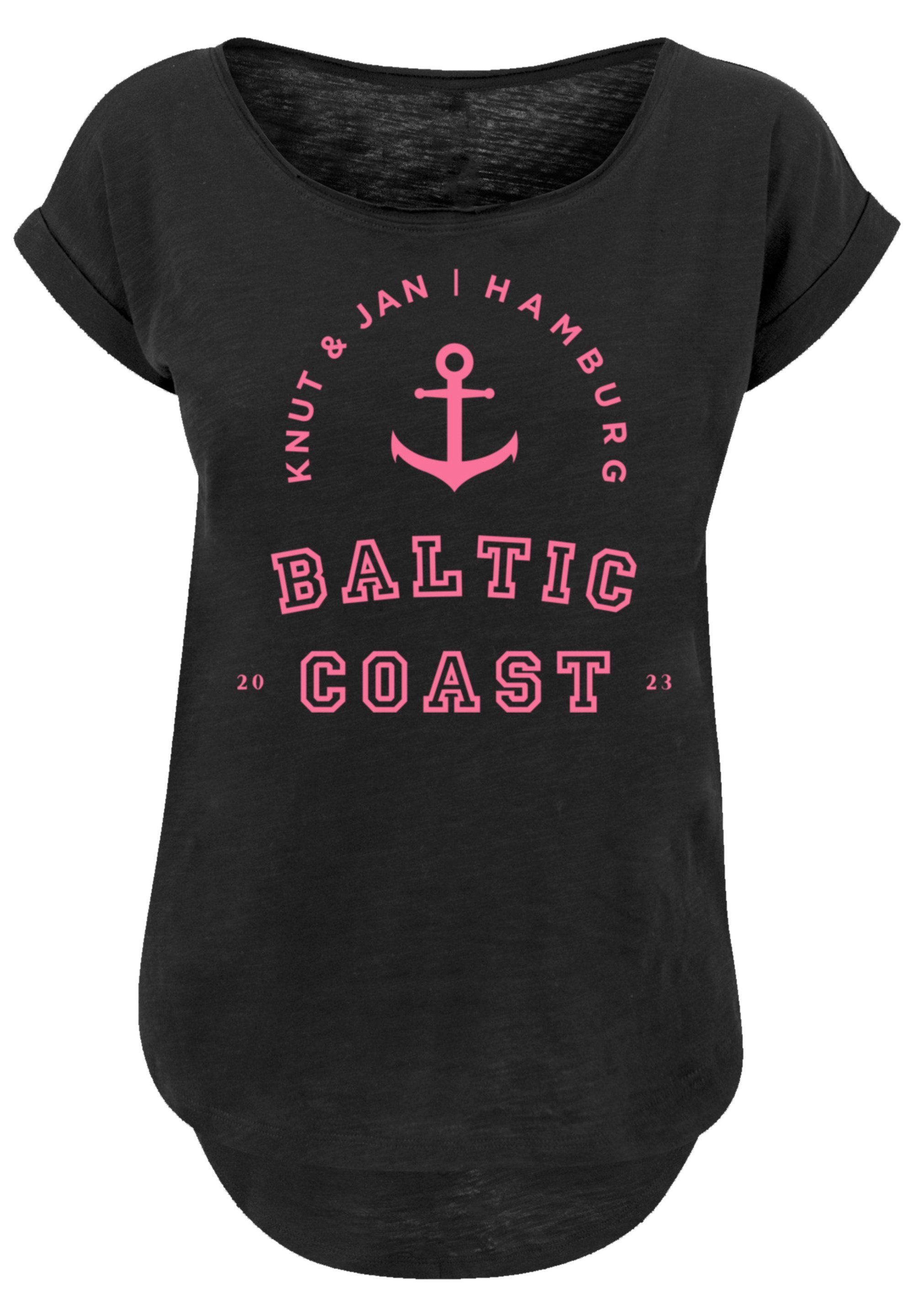 F4NT4STIC T-Shirt PLUS SIZE Baltic Coast Print schwarz