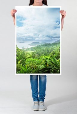 Sinus Art Poster 90x60cm Poster Dschungel auf den Seychellen Inseln