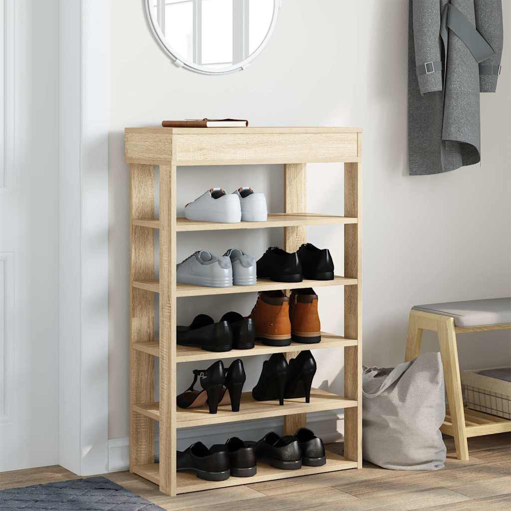 vidaXL Schuhregal Schuhregal Sonoma-Eiche 60x30x98 cm günstig online kaufen