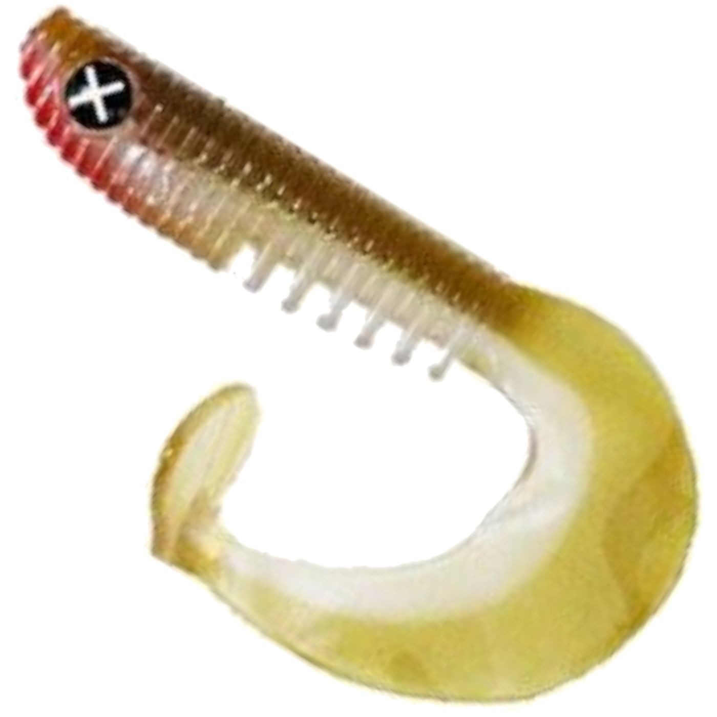 Monkey Lures by Big L Kunstköder Monkey Lures Curly Lui Jig 7,5cm - 6 Gummifische