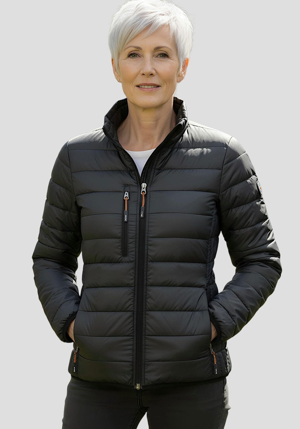 Elevate Life Daunenjacke Scotia Leichte Steppjacke Outdoor Jacke Leicht, warm und stylisch, mit Reißverschlusstaschen