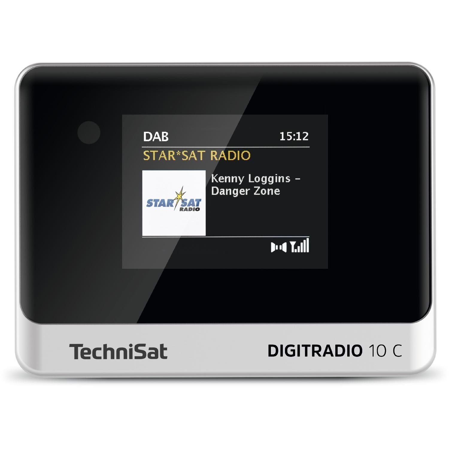 TechniSat DIGITRADIO 10 C DAB+ Digitalradio UKW mit RDS Bluetooth-Audiostreaming Digitalradio (DAB) (Empfang von DAB+ und UKW, Weckfunktion, DAB+ Adapter, zur Aufrüstung von HiFi-Anlagen, Uhr- und Datum)