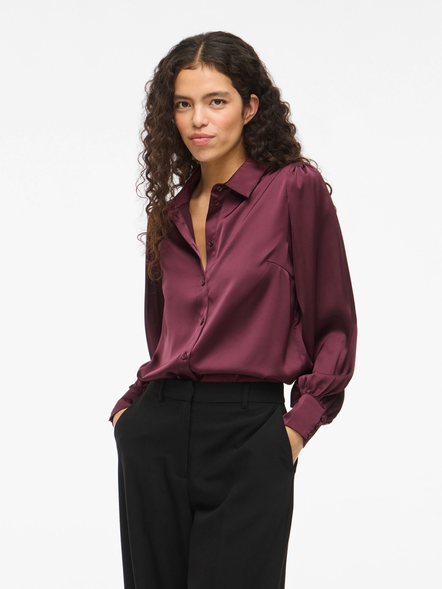 Vila Langarmbluse VIENNA RAVENNA L/S BALLOON SHIRT - NOOS günstig online kaufen