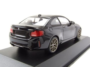 Minichamps Modellauto BMW M2 CS 2020 schwarz mit goldenen Felgen Modellauto 1:43 Minichamps, Maßstab 1:43