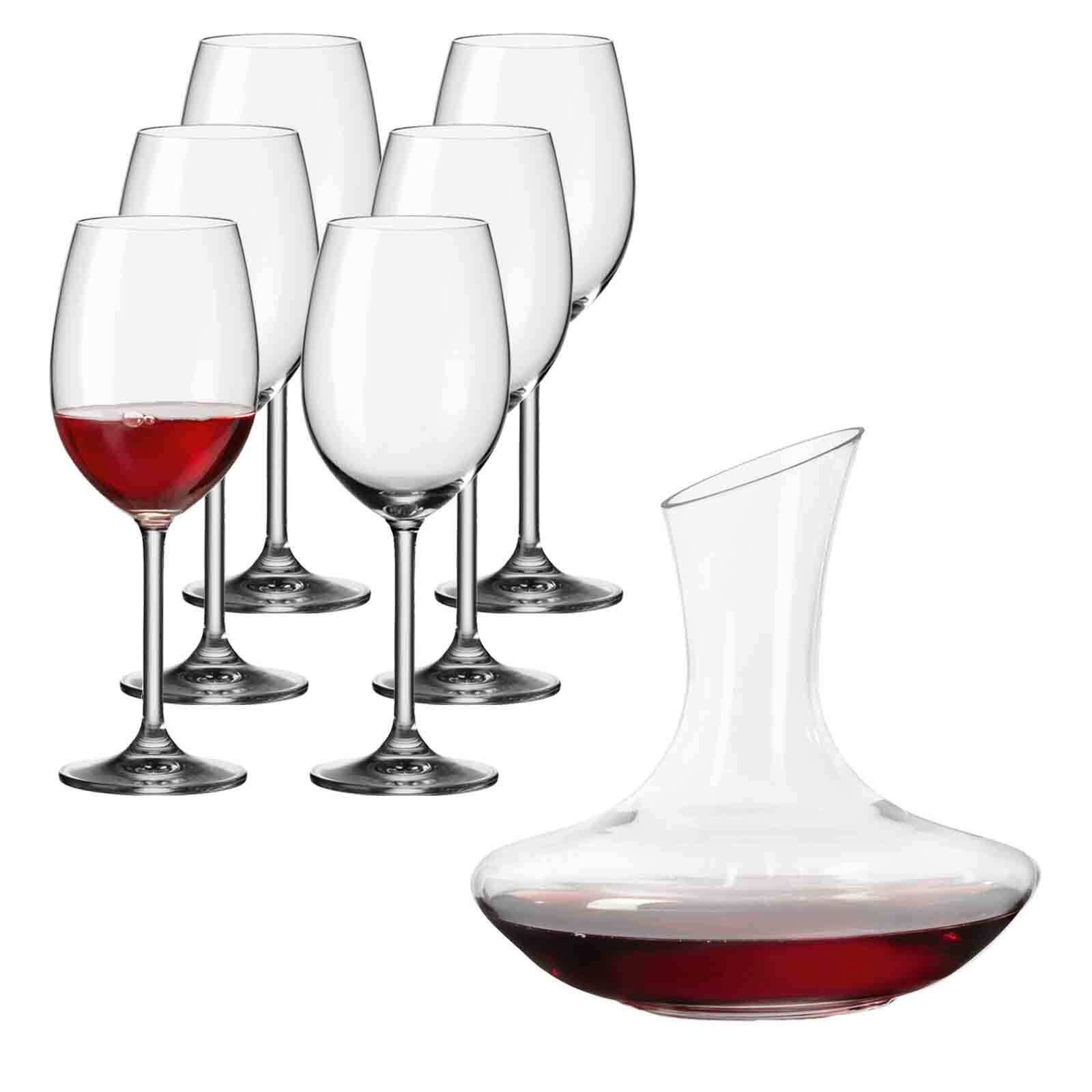 LEONARDO Glas Daily Weingläser und Dekanter 7er Set, Glas