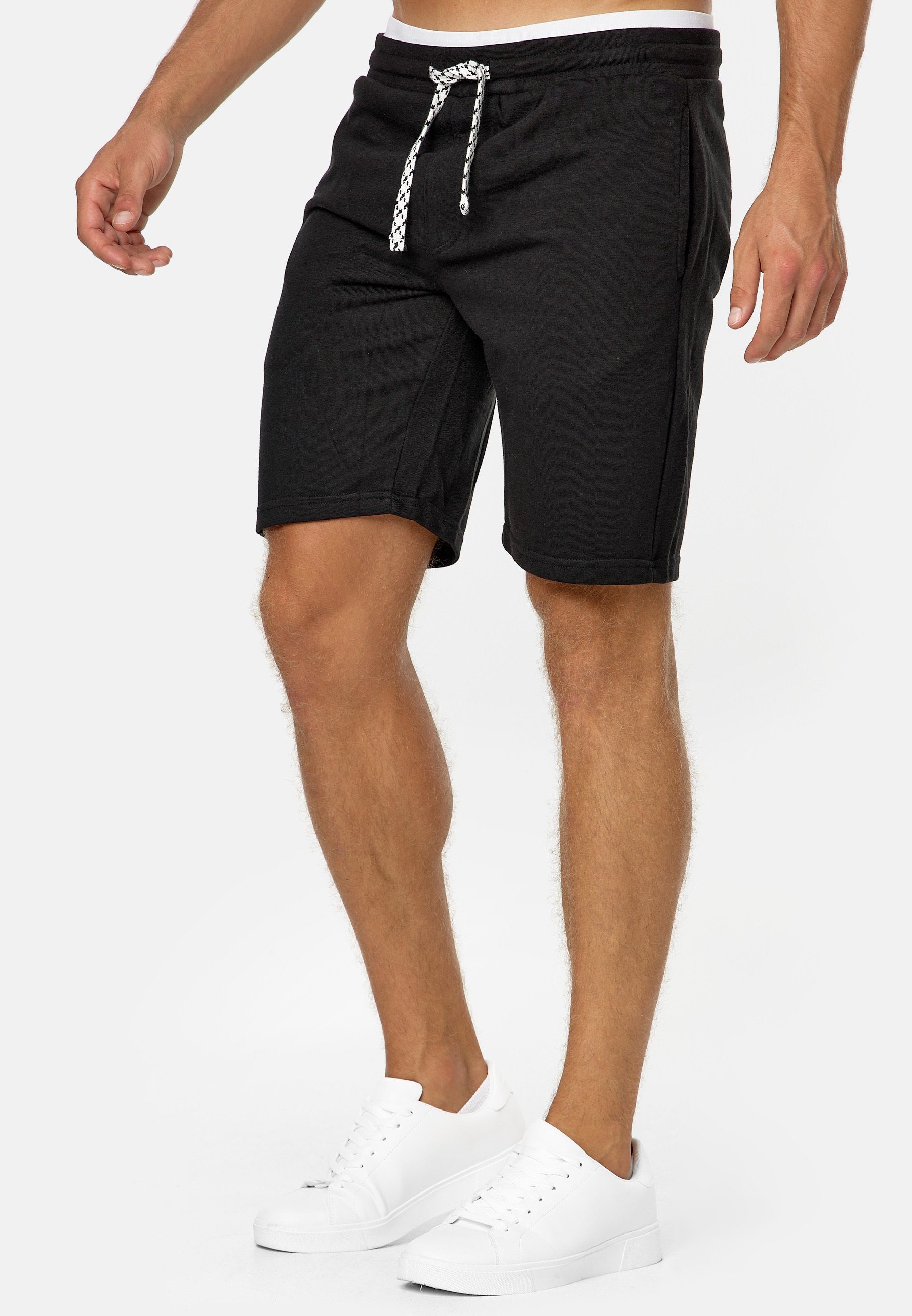 Indicode Sweatshorts Herren Aldrich Sweat Shorts Herrenshorts elastischer Bund mit Kordelzug