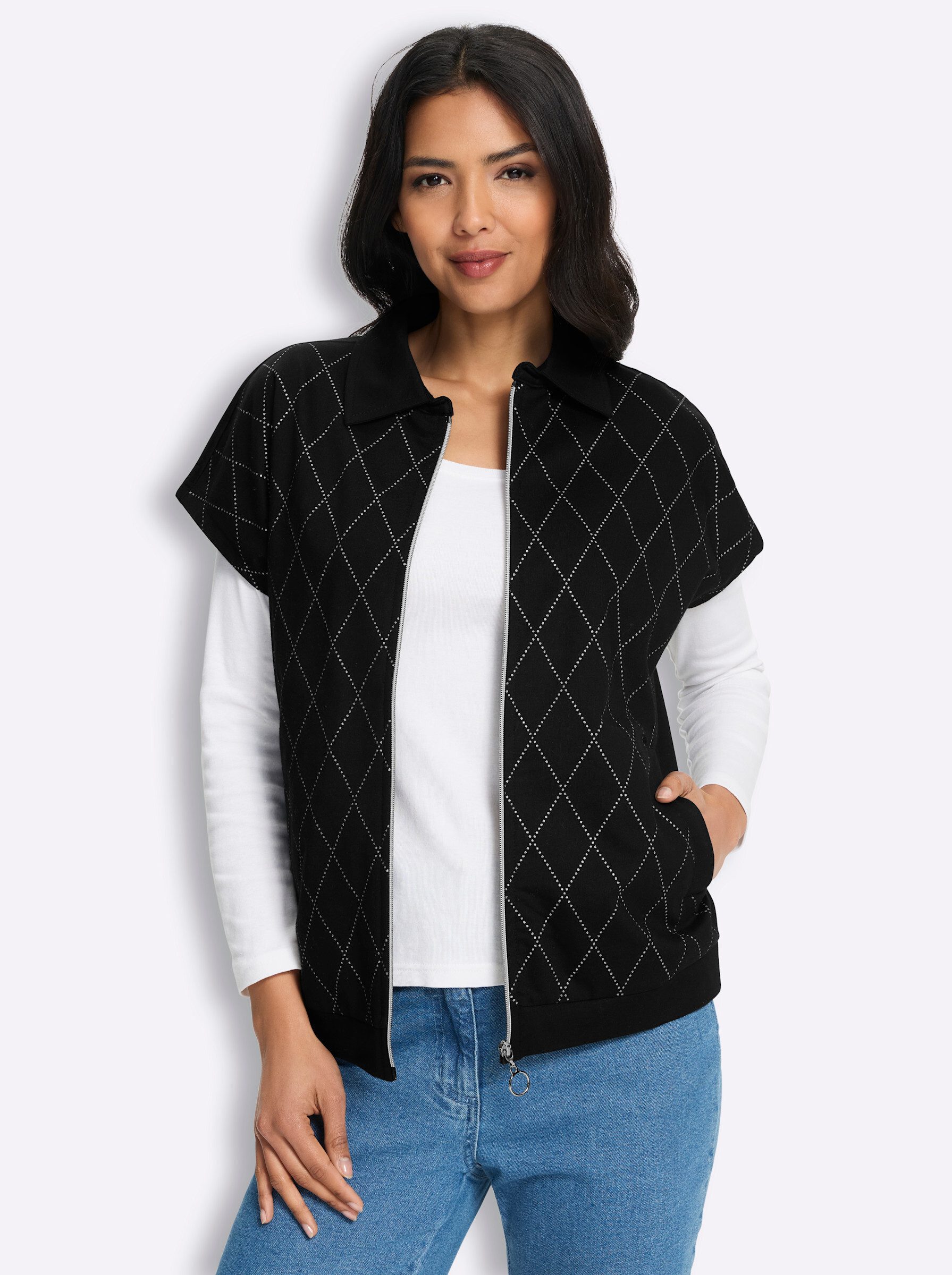 Sieh an! Jerseyweste Sweatweste