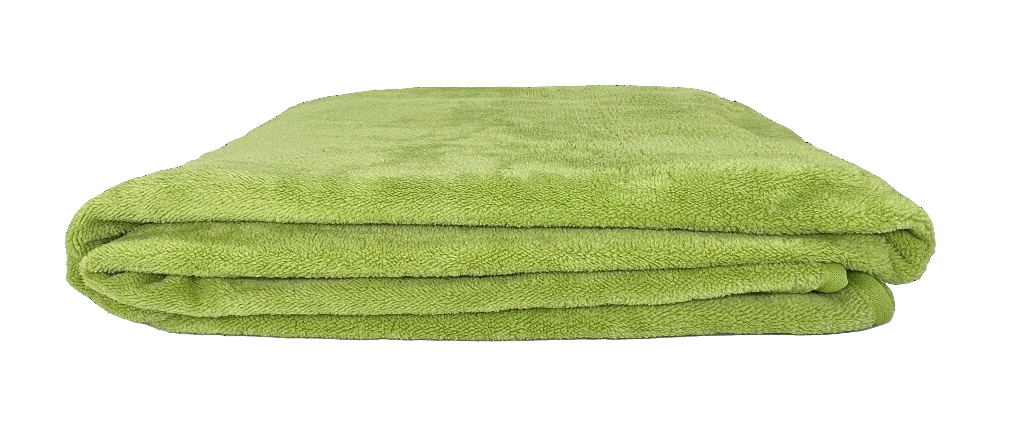 PFLEGE POINT Tagesdecke PFLEGE POINT® Fleecedecke Carol apfelgrün günstig online kaufen