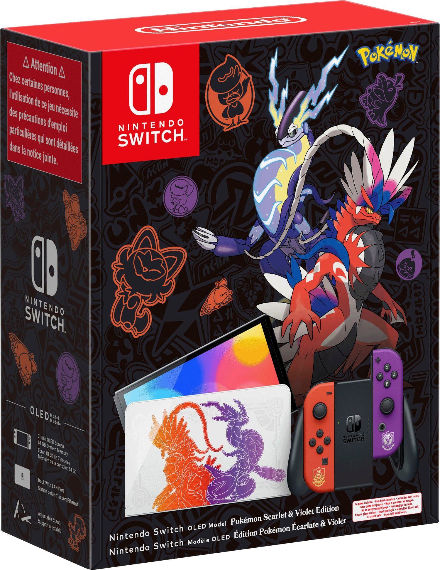 Nintendo Switch Pokémon Karmesin & Purpur-Edition OLED-Modell (Kein Spiel enthalten)
