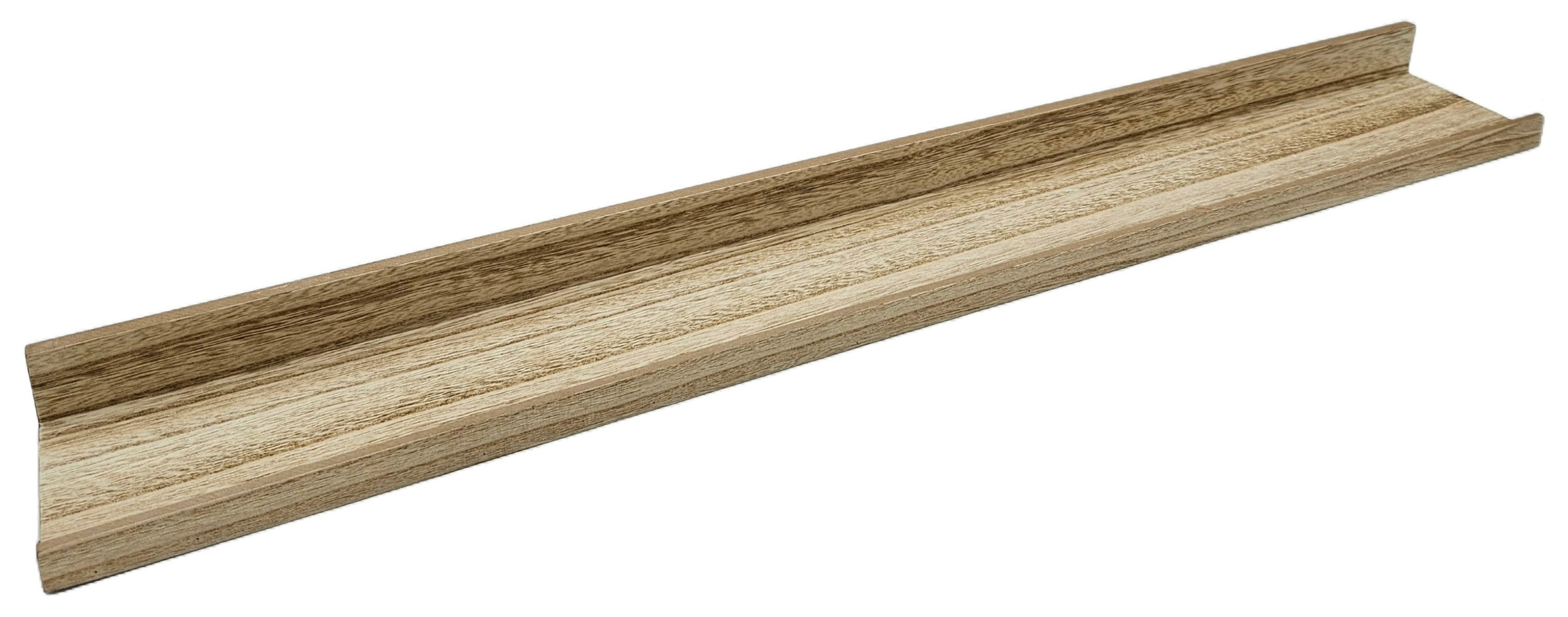 Meinposten Bilderleiste Fotoleiste Schweberegal Holzregal Wandregal Bücherregal Wandboard, (1 St), von Vorne sind die Schrauben nicht sehen