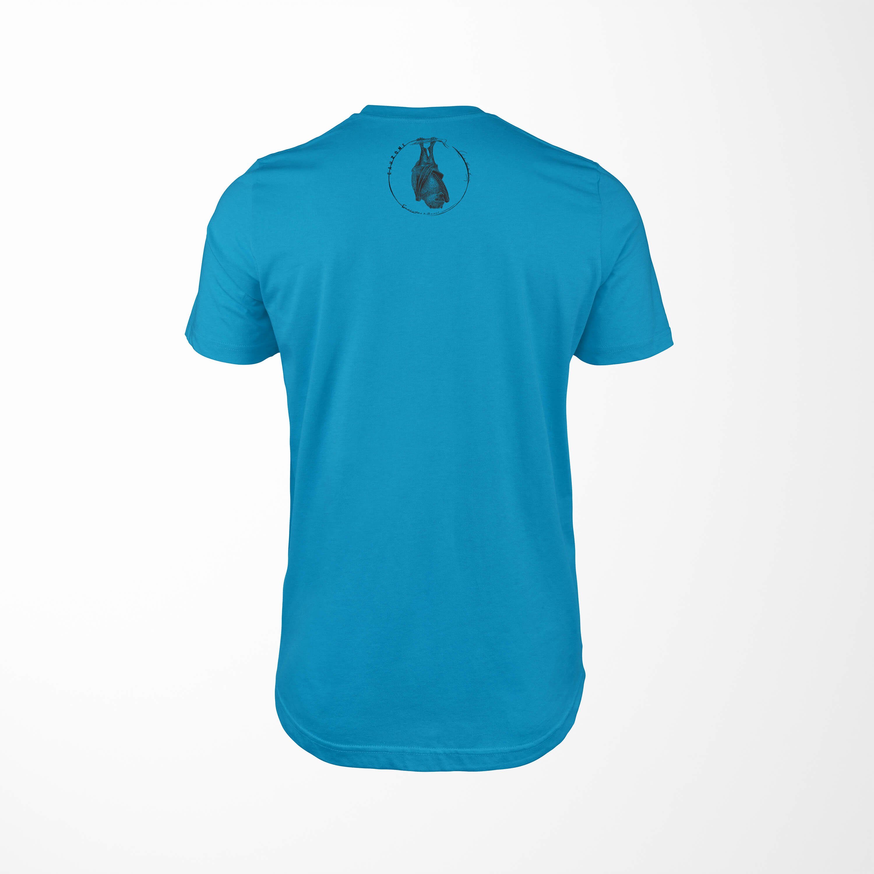 Atoll T-Shirt Herren Fledermaus Sinus Art T-Shirt Evolution