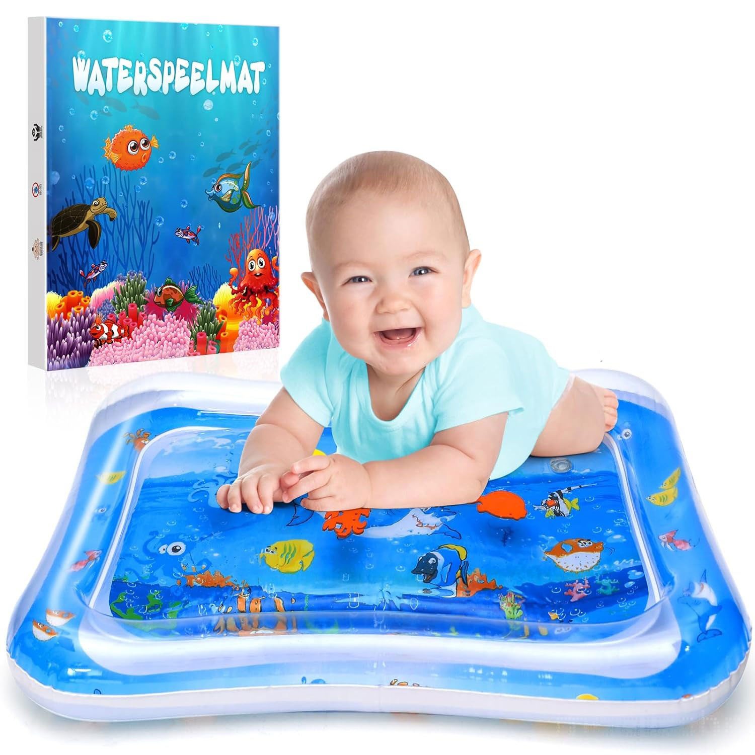 MAGICSHE Spielmatte Wassermatte Baby Spielzeug Aufblasbare Wasserspielmatte