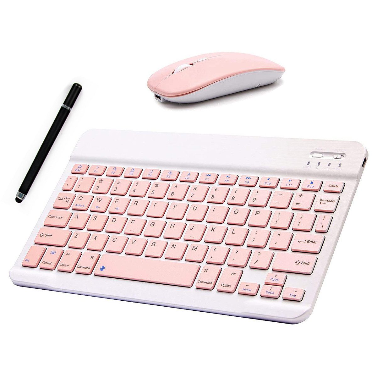BUFO Tastatur, Maus, Eingabestift 3-in-1-Set drahtlose Bluetooth-Verbindung Tablet-Tastatur