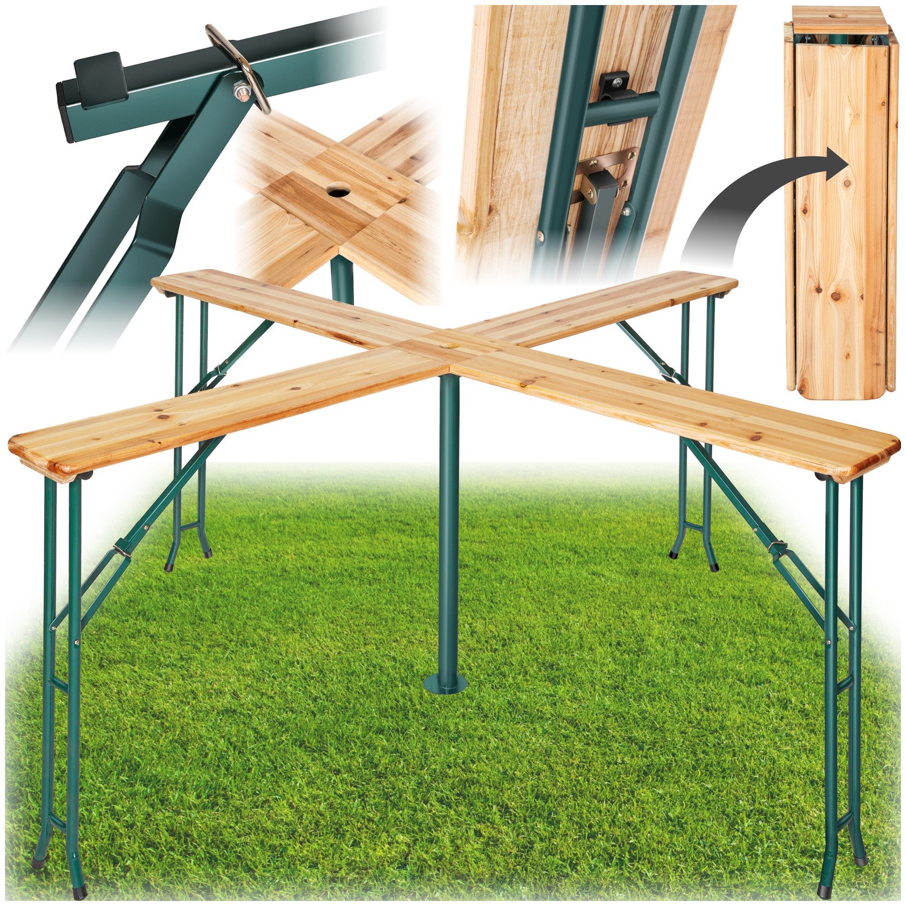 tectake Stehtisch Bistrotisch Quattro klappbar (1-St., günstig online kaufen