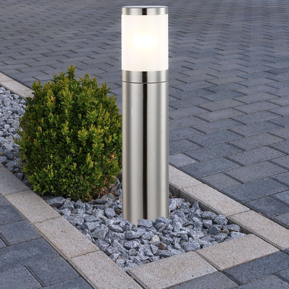 etc-shop LED Außen-Stehlampe, Leuchtmittel Außen inklusive, Warmweiß, LED Stand Beleuchtung Set Garten Rasen 2er Leuchten Wiese