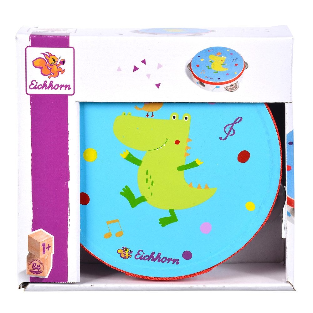 Simba Dickie Spielzeug-Musikinstrument Eichhorn Holzspielzeug Tamburin günstig online kaufen