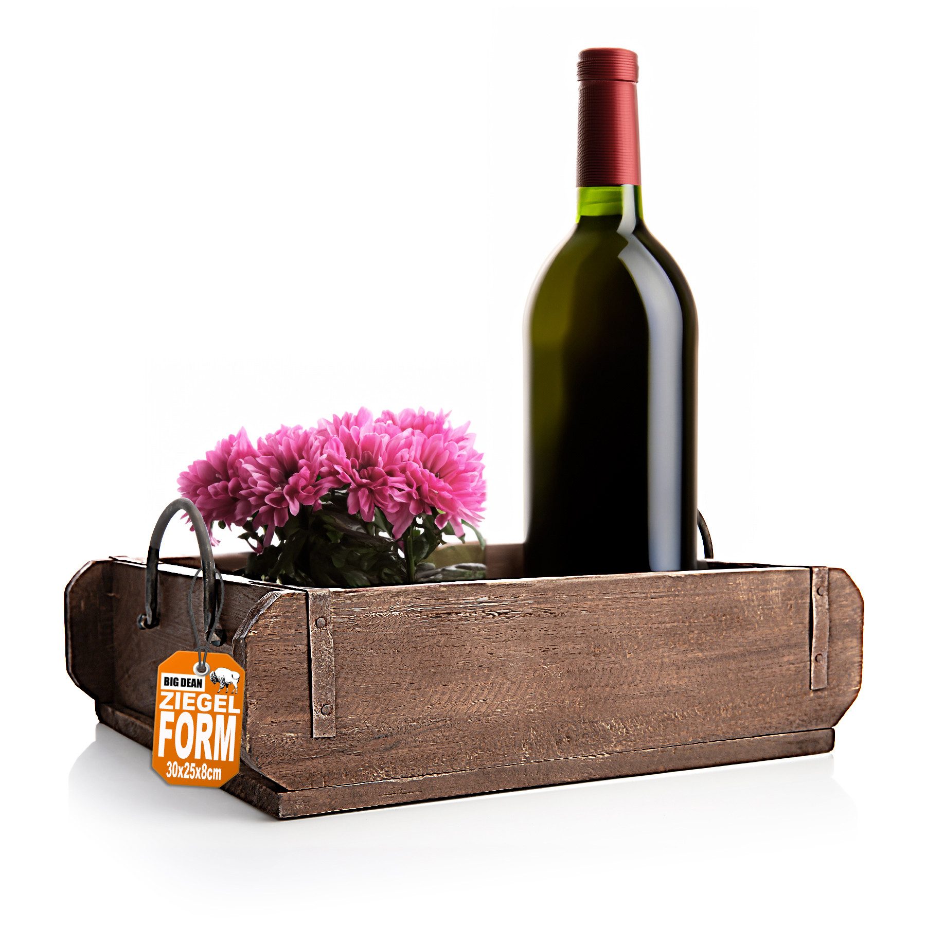 BigDean Aufbewahrungsbox Vintage Ziegelform in Braun 25x8x30 cm (Lx (1 St), günstig online kaufen