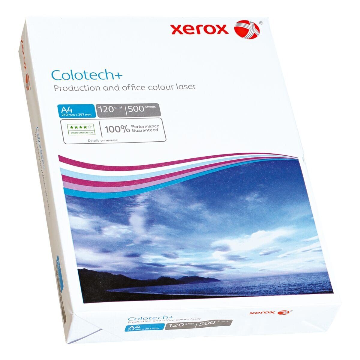 Format Colotech+, DIN g/m², 120 Xerox Farblaser-Druckerpapier 500 A4, Blatt