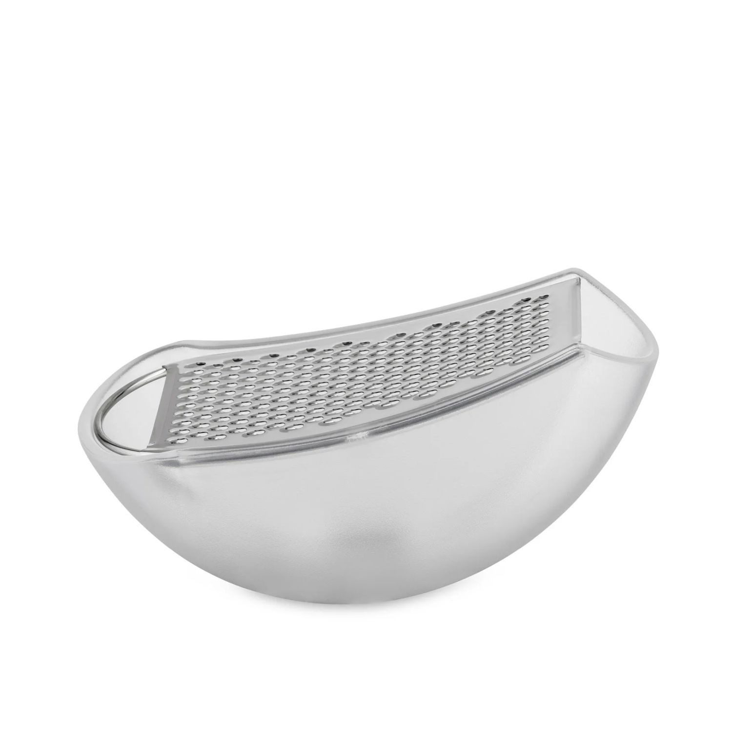 Alessi Käsereibe Parmenide Eisgrau, Edelstahl, thermoplastisches Harz