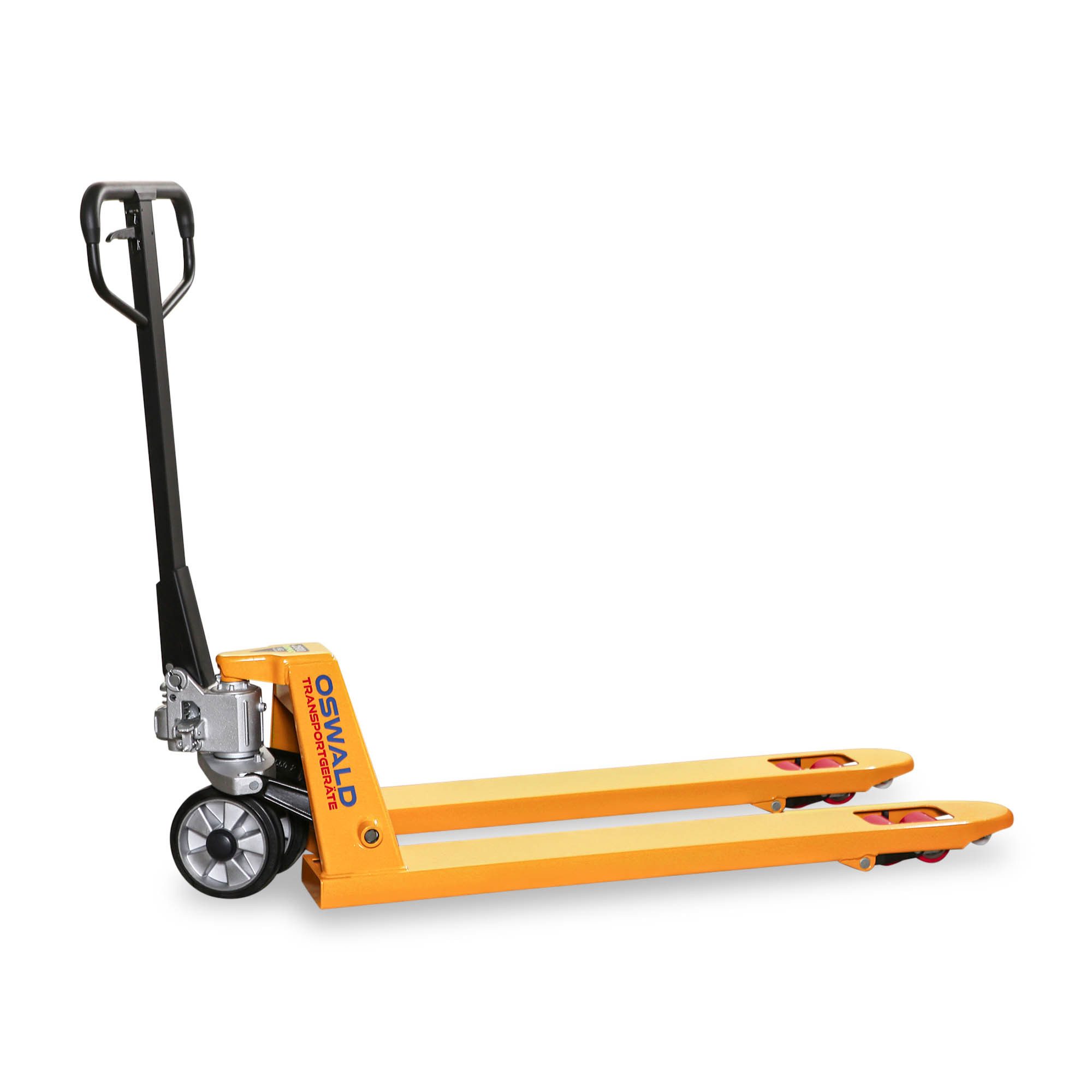OSWALD Transportgeräte Gabelhubwagen Hubwagen OSWALD HU11G - 2500 kg - 1150 mm - Gummi/Polyurethan Tandem