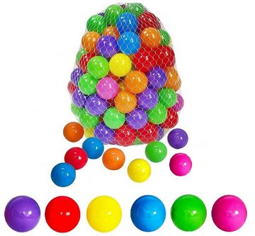 BAYLI Bällebad-Bälle Bällebad Bälle bunte Farben Mischung - Ball Ø 7cm - Softball Farbmix