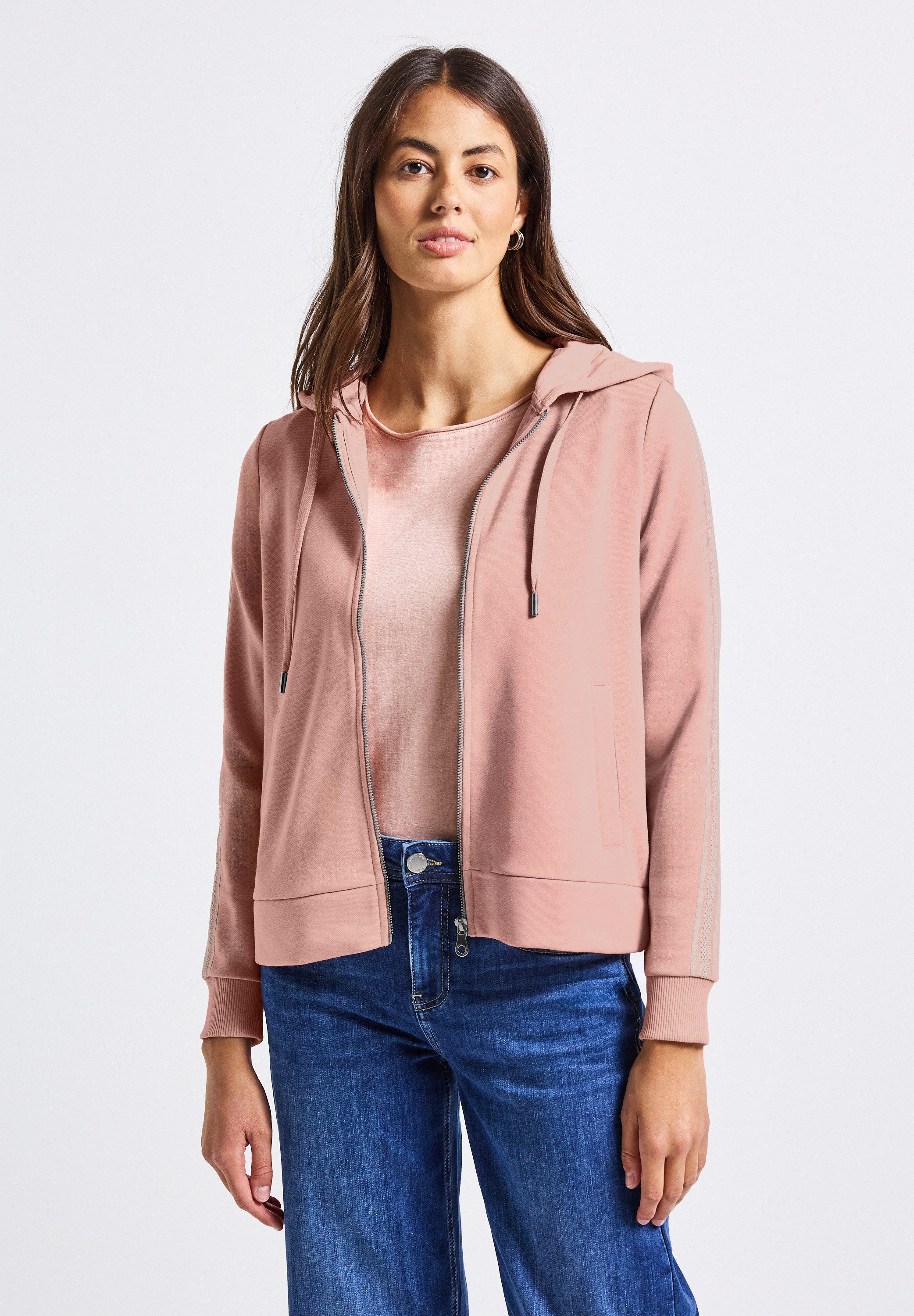 STREET ONE Sweatjacke im soften Baumwoll-Mix günstig online kaufen