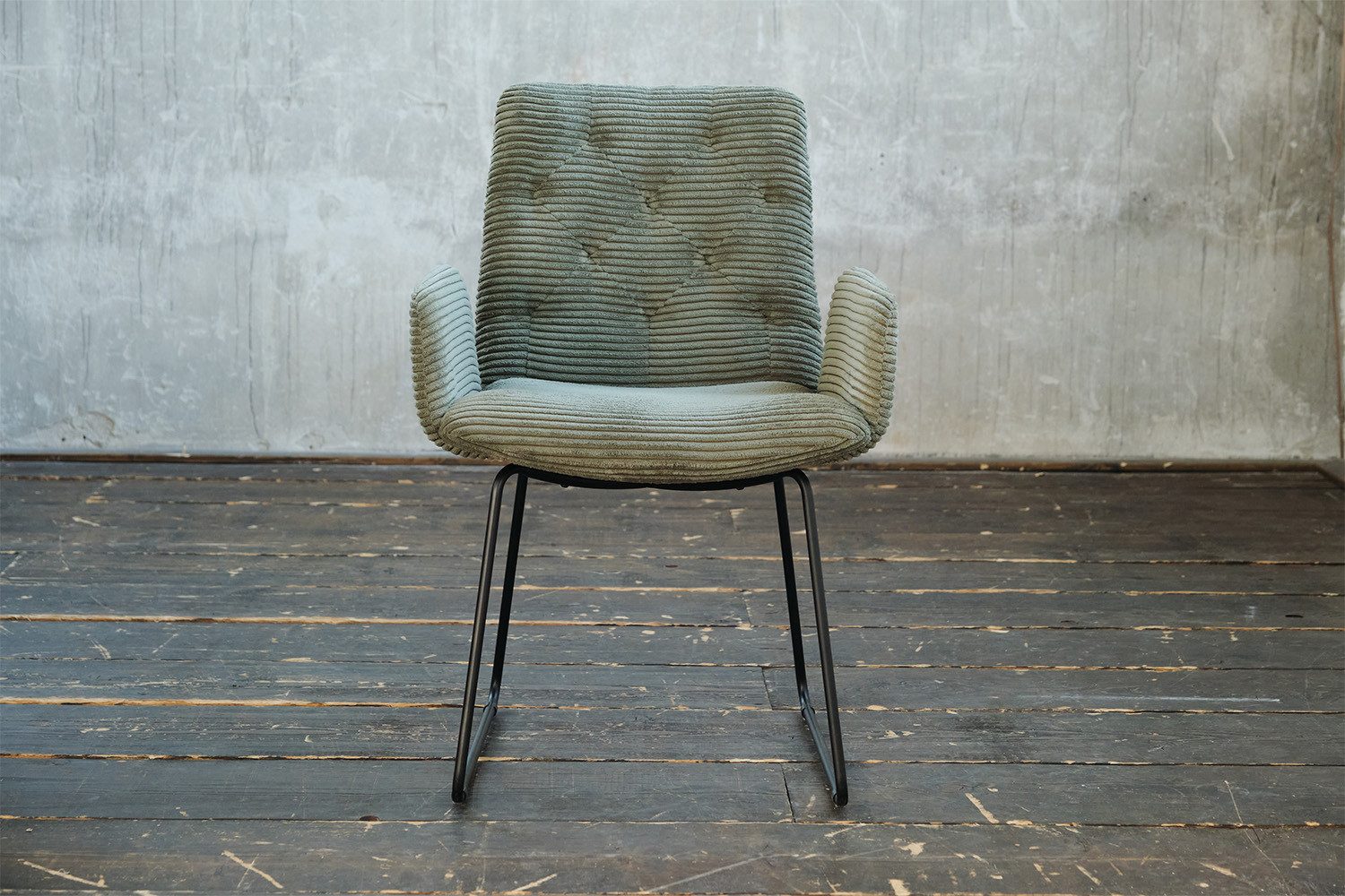 KAWOLA Esszimmerstuhl NEW CHARME, Stuhl Esszimmersessel Cord, mit od. ohne Drehfunktion, versch. Farben