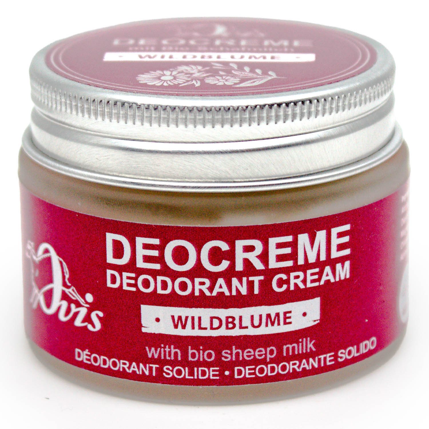 Ovis Deo-Creme "Wildblume" Körperpflegeduft 50ml, Made in Österreich, 1-tlg., Glastiegel mit Schraubverschluß