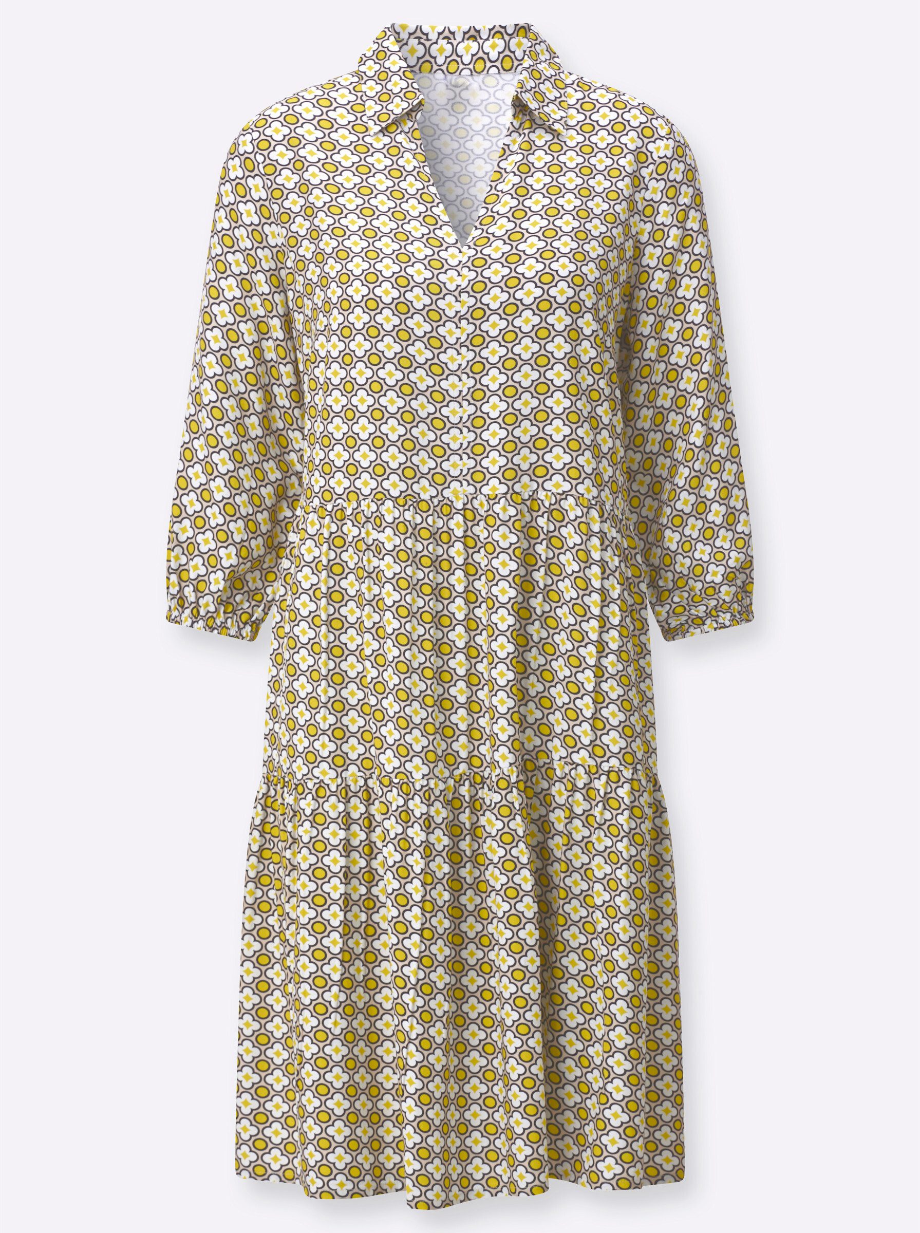 Witt Etuikleid Druck-Kleid 3/4-Arm