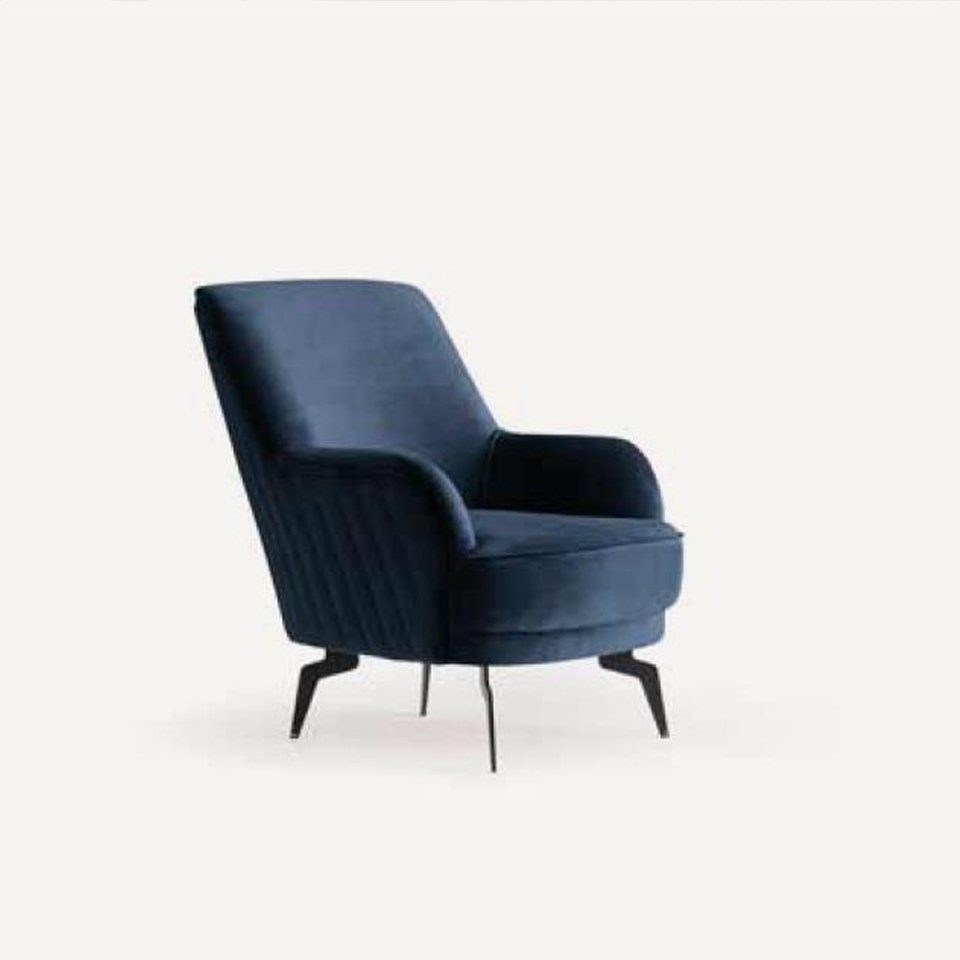 JVmoebel Sessel, Sessel Einsitzer Luxus 1 Sitzer Gepolsterte Stoff Modern Design