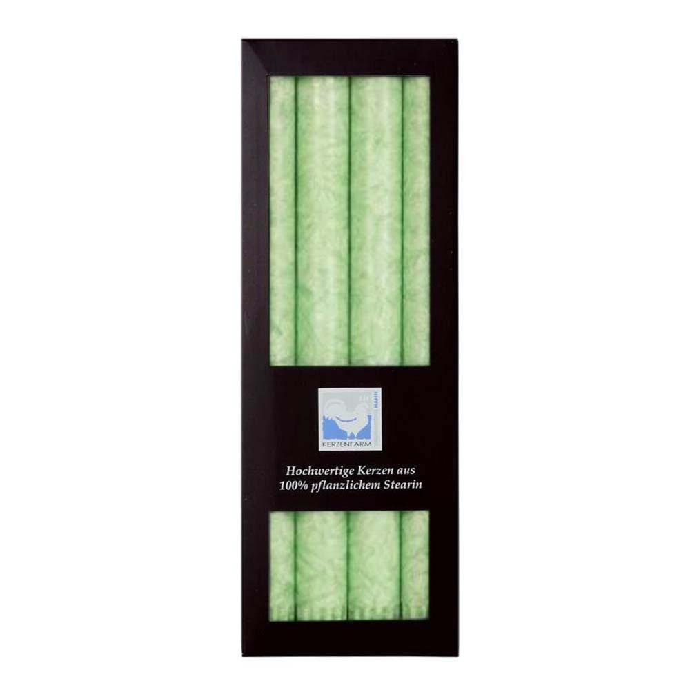 Kerzenfarm Hahn Formkerze Stearin Stabkerze Set - mint