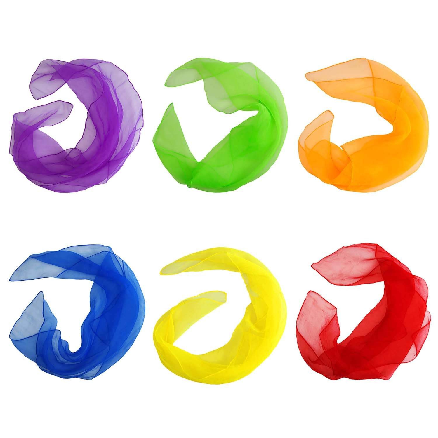 Diabolo Freizeitsport Spiel Jongliertücher 60cm (6er Set)