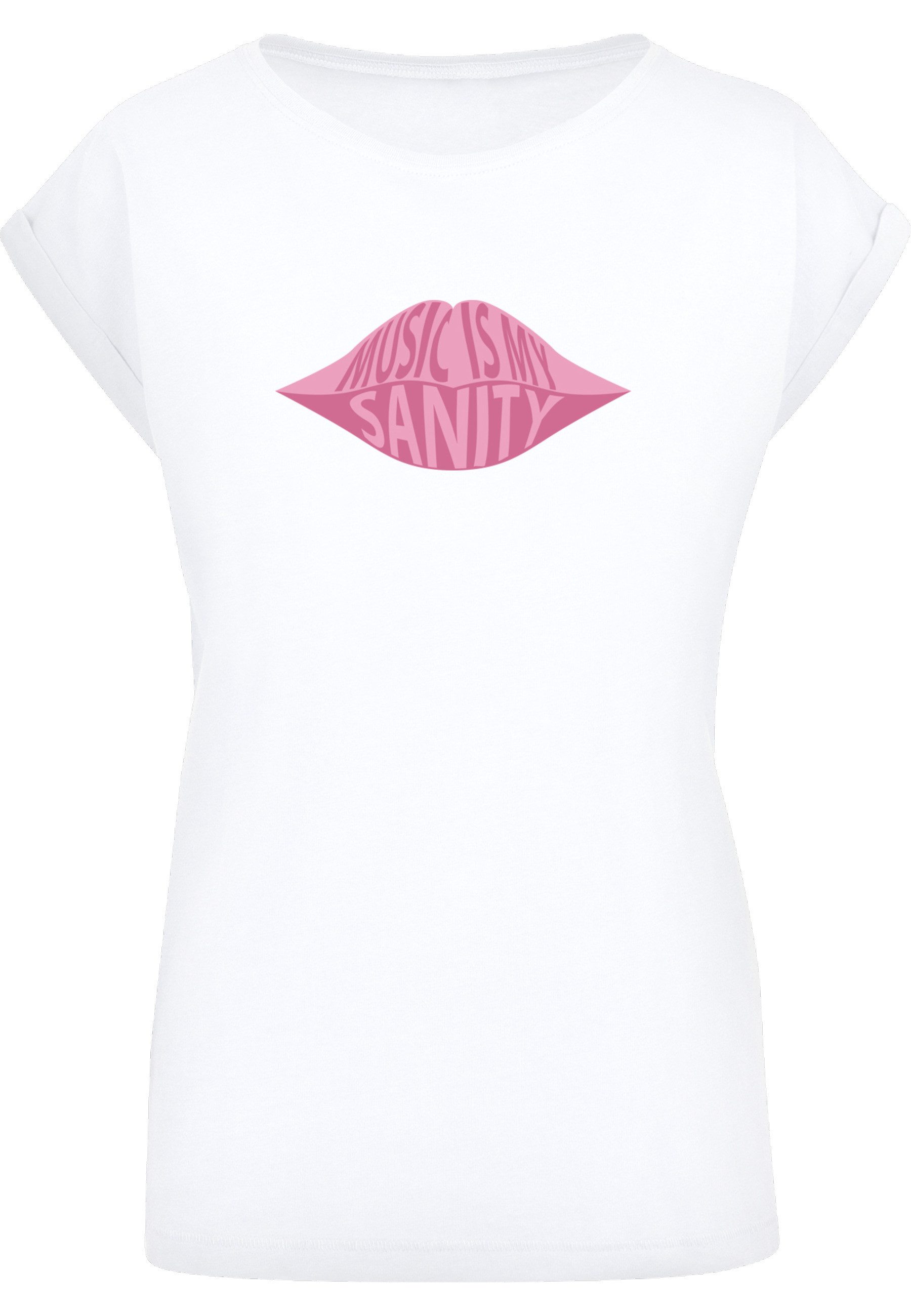 MisterTee T-Shirt MisterTee Damen Ladies Music Is My Sanity Tee (1-tlg)