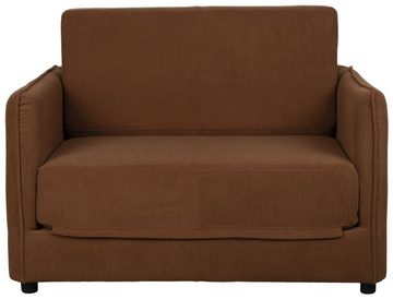 Trendmöbel24 2-Sitzer Schlafsofa Loveseat Sofabett JOPIE Cordstoff in verschiedenen Farben