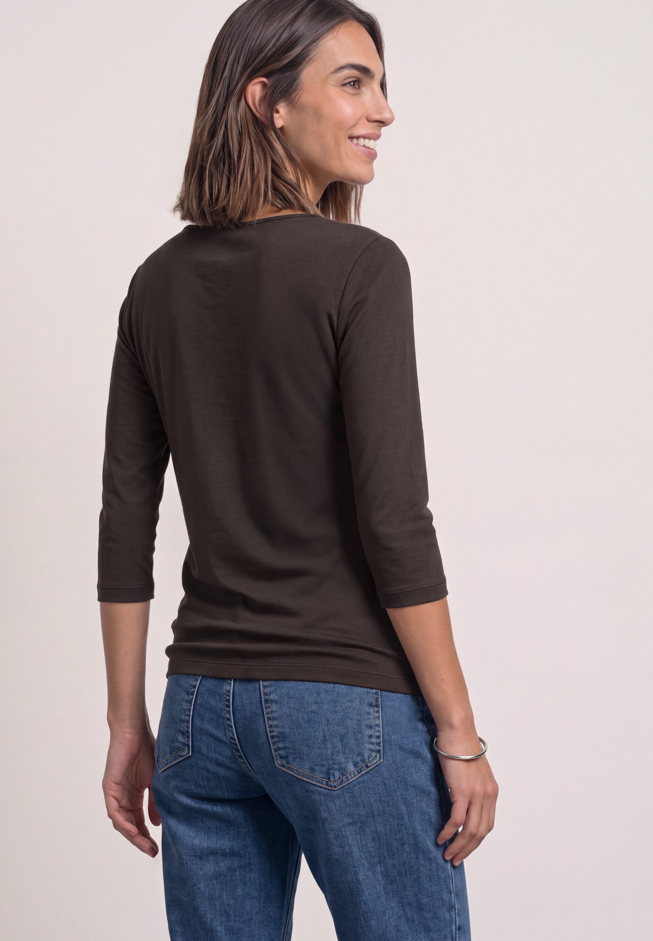 STREET ONE 3/4-Arm-Shirt mit Rundhalsausschnitt – Bild 2 von 5