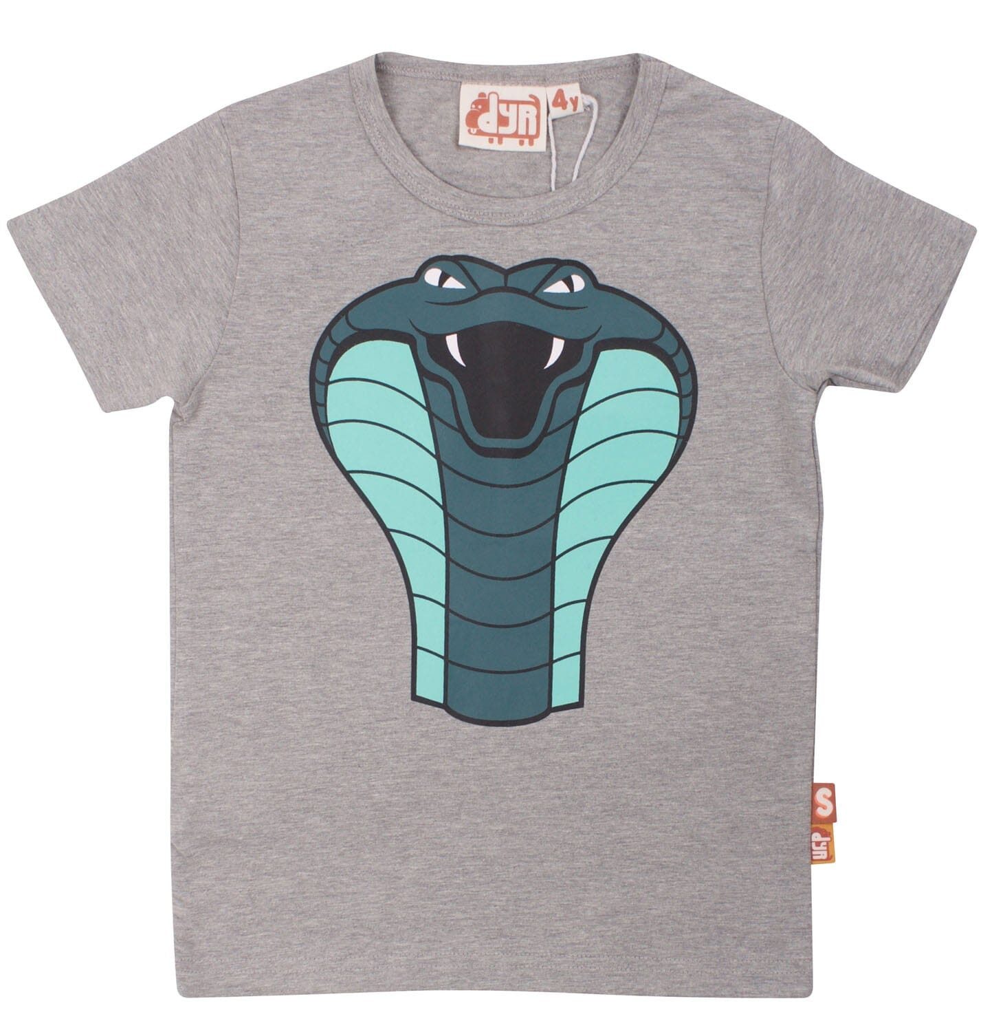 Danefae T-Shirt DYR by Danefae T-Shirt „Kobra“ grau