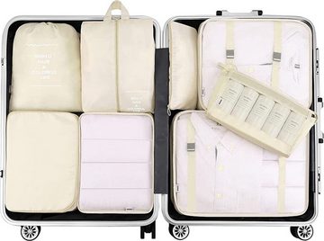 BOTC Aufbewahrungstasche Kofferorganizer Koffer Organizer Wasserdichte Packing Kleidertaschen (mit Kompression und einem Nassfach), 9-teiliges-Set, Organizer für Reisen, für Koffer