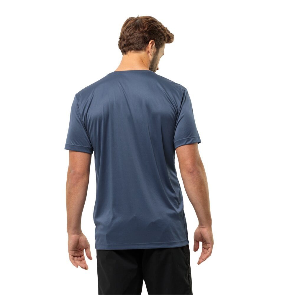 Jack Wolfskin T-Shirt Peak Graphic (atmungsaktiv, geruchshemmend) skyblau Herren