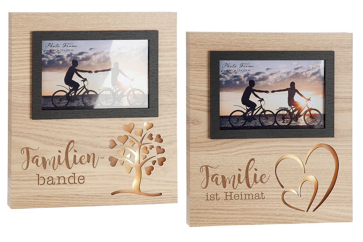 Personalisierter Familienrahmen aus Holz mit Foto und LED-Beleuchtung!