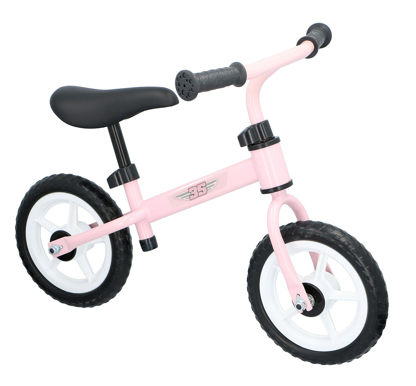 Bubble-Store Laufrad Kinder Laufrad ab 2 Jahre, Leichtmetall Rahmen, Kinder Lernlaufrad, höhenverstellbarer ergonomischer Sattel, Lenker mit rutschfesten Handgriffen Rosa