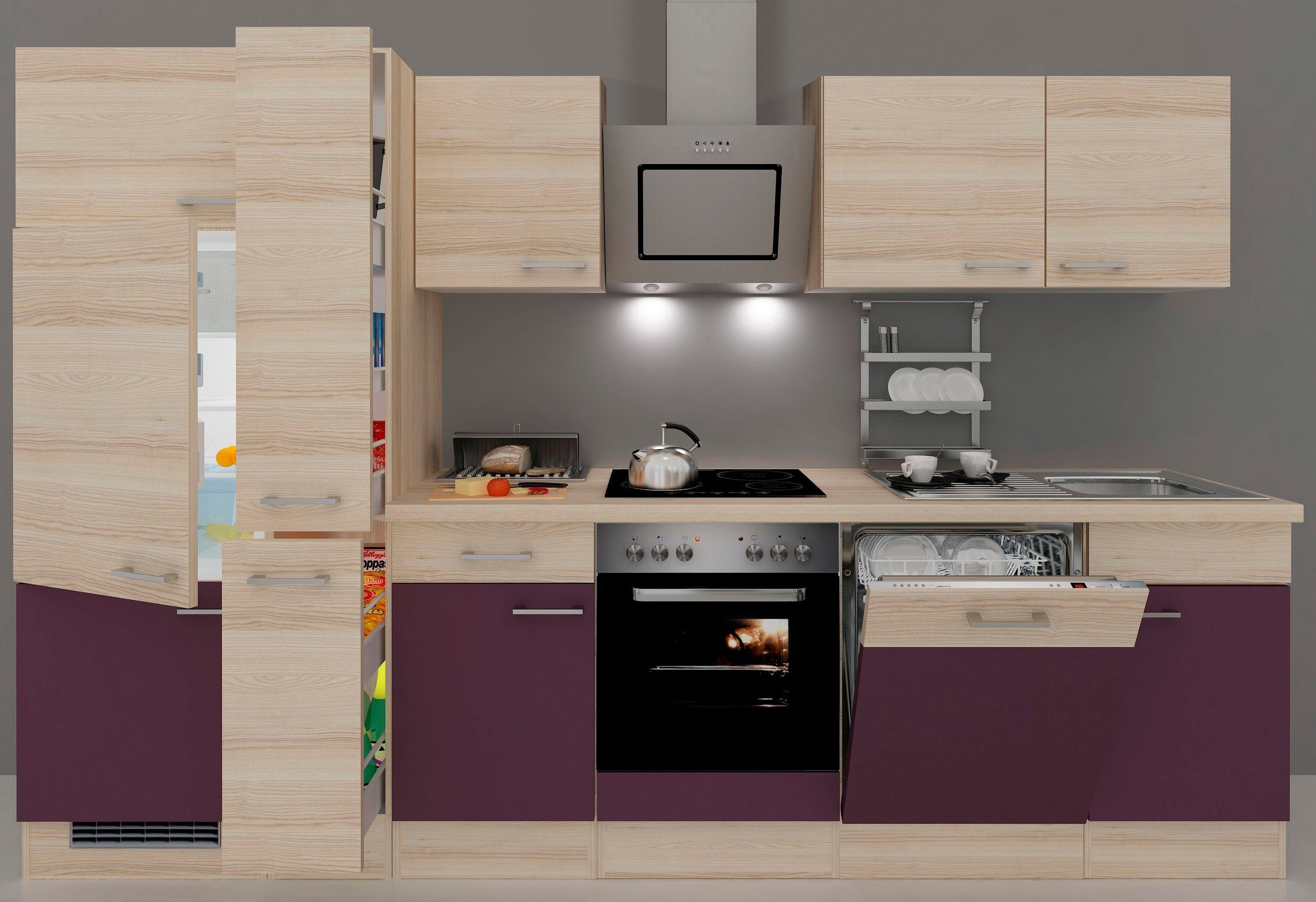 Flex-Well Unterschrank Portland (B x H x T) 80 x 86 x 60 cm, für viel Stauraum