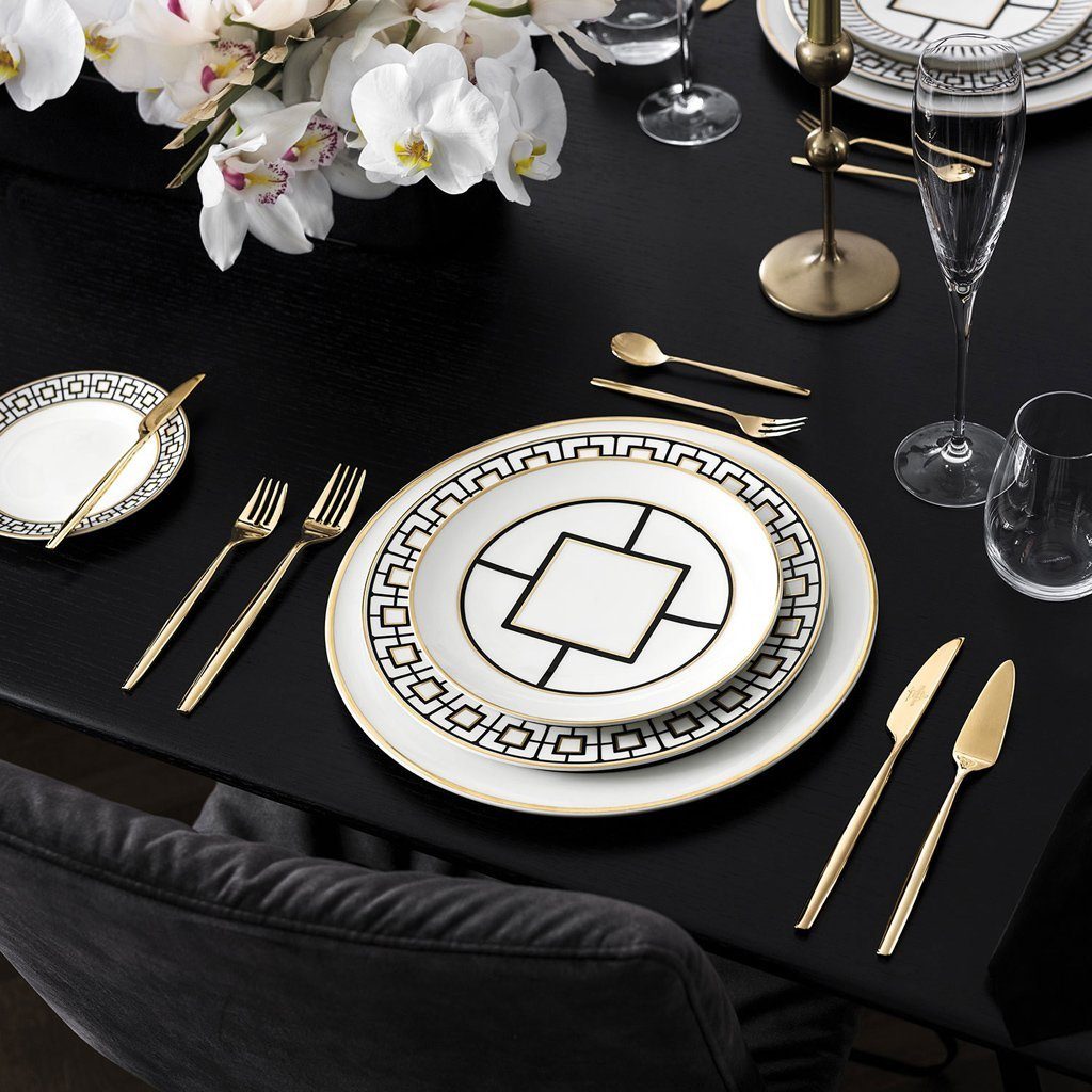 Villeroy & Boch Signature Besteck-Set MetroChic Tafelbesteck 70tlg. (70-tlg), 12 Personen, Edelstahl vergoldet, 70 Stck, Handwäsche empfohlen