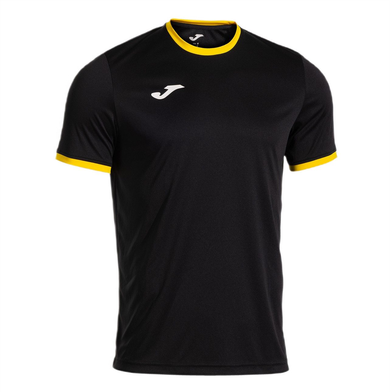 Joma T-Shirt Combi Premium (100% Polyester, atmungsaktiv) schwarz/gelb Herren