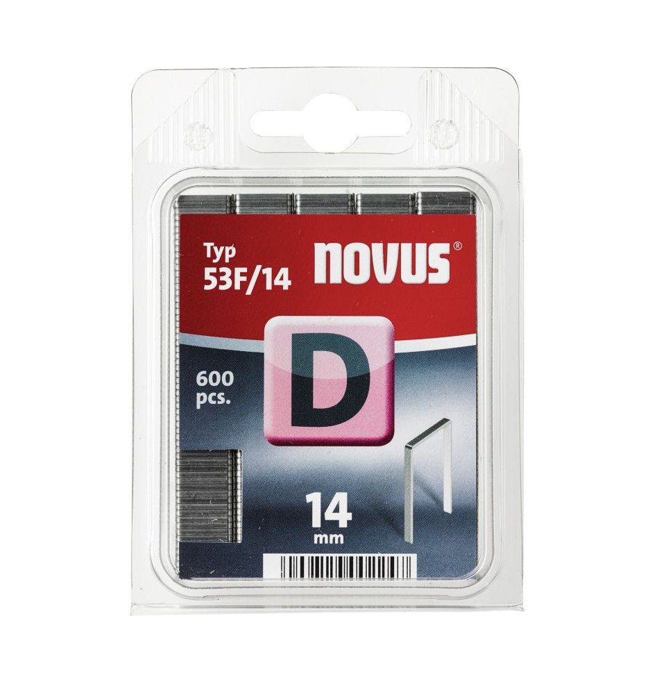 NOVUS Tackerklammer Novus Tackerklammer Typ D 53 F/14 600 Stück